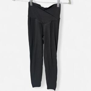 OFFLINE by Aerie Real Me High Waisted Crossover 7/8 Legging - Black - Size S